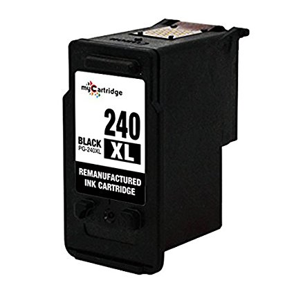myCartridge Remanufactured Canon PG-240XL High Yield ink cartridge 5206B001 for use in PIXMA MG2120 MG2220 MG3120 Series Printer