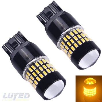 LUYED 2016 Newest! 2 X 900 Lumens 12-24v Amber color Super Bright 3014 78 SMD 7440 7441 7443 7444 992 led bulb used for Turn Signal,corner lights, blinker lights