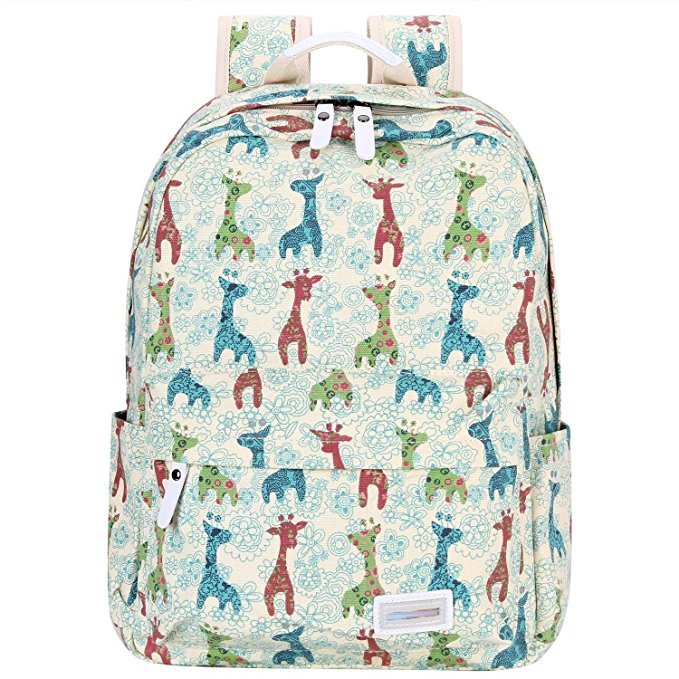 Bagerly Lightweight Canvas Laptop Bag Shoulder Daypack School Backpack Causal Handbag