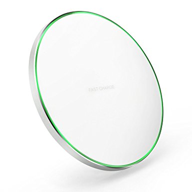 PHILWIN Qi Certified Wireless Charger NO RADIATION | APEED INCREASE Fast Charging Pad (Universally Compatible With All Qi Enabled Phones)