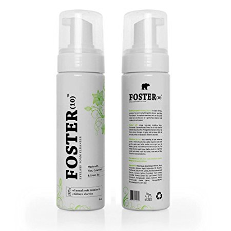 Foster(10) Eyelash Extension Cleanser, Face Wash, Make-up Brush Cleaner 4OZ