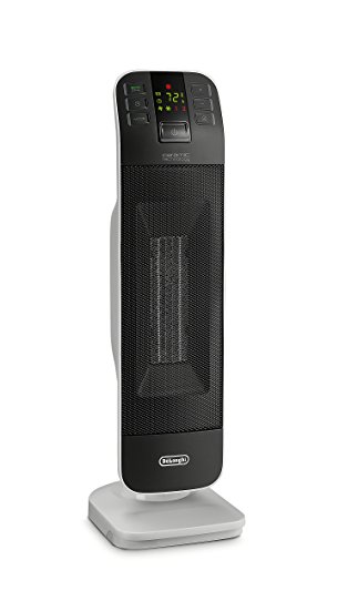 Delonghi HFX65V15CA Tower Ceramic Heater, Gray