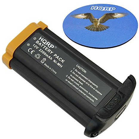 HQRP 2200mAh Battery for Canon NP-E3 fits EOS 1D, EOS 1D Mark II, EOS 1D Mark II N, EOS 1Ds, EOS 1Ds Mark II&nbsp;Digital SLR Camera 7084A001 7084A002   HQRP Coaster