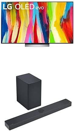 LG C2 Series 55-Inch Class OLED evo Smart TV OLED55C2PUA, 2022 - AI-Powered 4K TV, Alexa Built-in Sound Bar C 3.1.3ch Perfect Matching for OLED C TV with IMAX Enhanced and Dolby Atmos