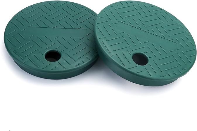 QWORK Valve Box Cover Lid, 2 Pack ID 5.5" OD 6" Round Sprinkler Vlave Cover Replacement for Lawn Yard Sprinkler/Irrigation System