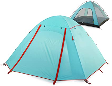 TRIWONDER 2-3-4 Person Tent 3 Season Camping Waterproof Tent Lightweight Double Layer Doors Backpacking Tent for Camping Hiking