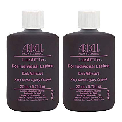 Ardell Lashtite Adhesive, Dark, 0.75 fl.oz. Bottle (2-Pack)