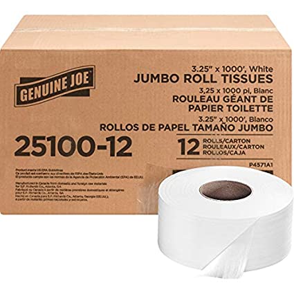 Genuine Joe 2-ply Jumbo Roll Dispnsr Bath Tissue