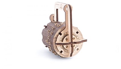 The UGEARS Model "Combination lock" 3D wooden puzzle