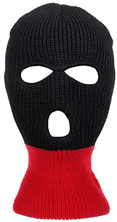 Knitted 3-Hole Full Face Cover Ski Mask