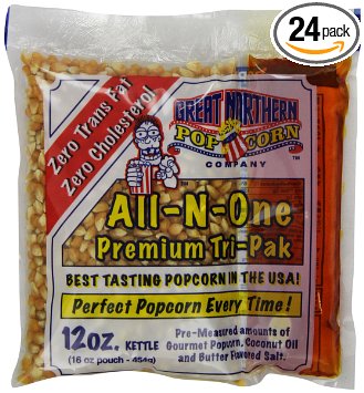 Great Northern Popcorn 12-Ounce Portion Packs Pack of 24