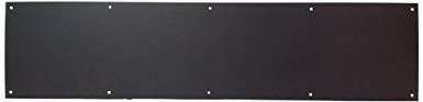 Don-Jo 90 Metal Kick Plate, Oil Rubbed Bronze Finish, 28" Width x 6" Height, 3/64" Thick