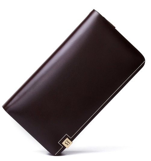Bostanten Leather Handbag Clutch Purse Long Wallet Cash Card Holder Organizer For Men