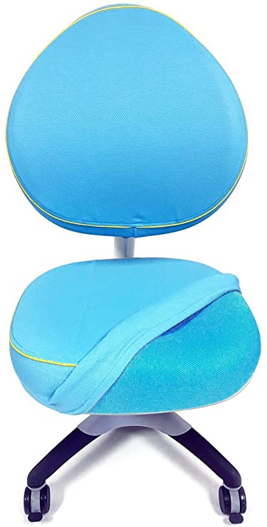 ApexDesk Little Soleil Series Soft, Removable, Washable 2-Piece Seat/Backrest Cover for Children's Chair (Seat/Backrest Cover, Blue)