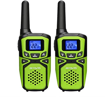 Retevis RA15 Walkie Talkies,Small Long Range Walkie Talkies for Adults,Portable Two Way Radios with NOAA Weather Alert for Family Outdoor Travel(Green,2 Pack), FA9196A