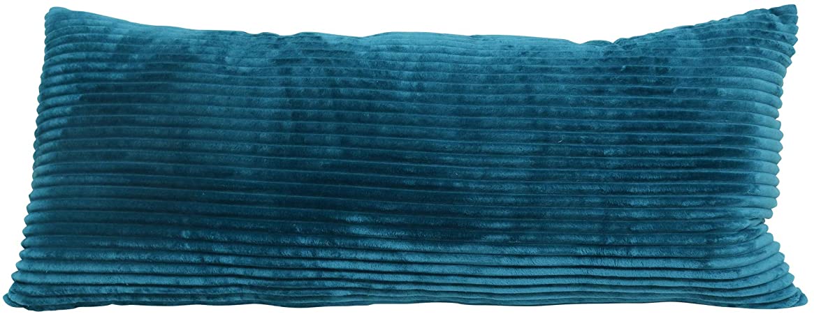 Brentwood Originals Plush and Sherpa Pillow, 20x48, Teal