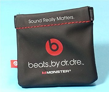 In-Ear Beats Earphone Black Carrying Pouch for Dr.Dre, iBeats, Tour, Heart Beats by Lady Gaga, Diddy Beats, Power Beats, Gratitude, DNA, Diesel VEKTR, iSport Victory, iSport Immersion, Inspiration, ClarityMobile, NCredible N-Ergy, Street by 50, Lil Jamz, Turbine, Harajuku In-Ear Earphones