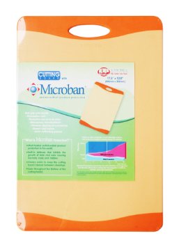 Uniware Antimicrobial Microban Cutting Board175 by 12 inches Orange