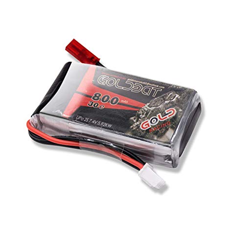 GOLDBAT 800mAh 2S 7.4V 30C Lithium polymer Battery for Helicopter Drone RC Plane