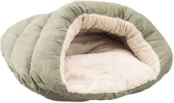 Ethical Pets Sleep Zone Cuddle Cave Pet Bed, 22-Inch, Sage