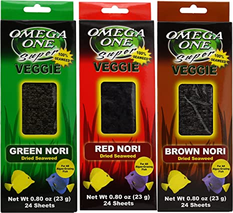 Omega One Super Seaweed Multicolor Fish Food 24ct. 3 Pack