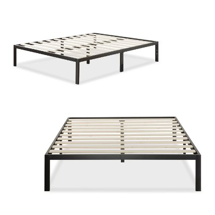 Zinus Modern Studio 14 Inch Platform 1000 Metal Bed Frame/Mattress Foundation, no Boxspring needed, Wooden Slat Support, Full