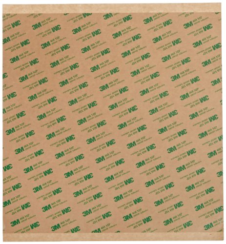 3M 468MP Adhesive Transfer Tape, 12" squares (pack of 6)