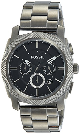 Fossil Men's FS4662 Machine Chronograph Stainless Steel Watch - Smoke