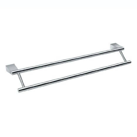 Gatco 4714 Bleu 24-Inch Double Towel Bar, Chrome