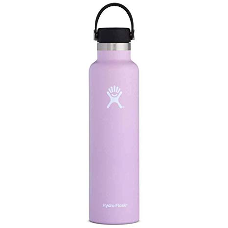 Hydro Flask Double Wall Vacuum Insulated Stainless Steel Leak Proof Sports Water Bottle, Standard Mouth with BPA Free Flex Cap