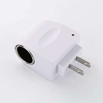 IKOPO Ac to Dc Converter,110~220V Mains to 12V Car Cigarette Lighter Socket Power Adapter Charger,Household Cigarette Lighter