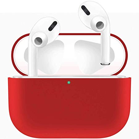 ADWLOF Compatible for AirPods Pro Case, Wireless Charging Supporting, Shockproof Protective Silicone Cover Skin for AirPods Pro Charging Case Series 3