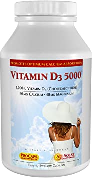 Andrew Lessman Vitamin D3 5000 IU 720 Capsules – High Potency, Essential for Calcium Absorption, Supports Bone Health, Healthy Muscle Function, Immune System and More. Small Easy to Swallow Capsules