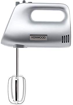 Kenwood HMP30.A0SI Handmixer, 5 Speeds, Stainless Steel Kneaders and Beaters for Durability and Strength, 450 W, - Silver