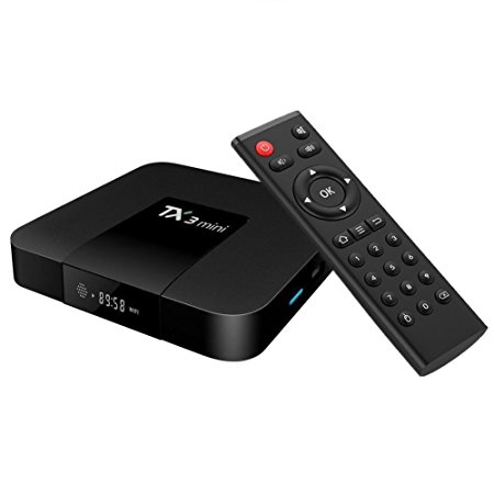 Kekilo TV Box TX3 Mini Amlogic S905W Quad Core 2GB 16GB Android 7.1 3D 4K WiFi HDMI Google Smart TV Box