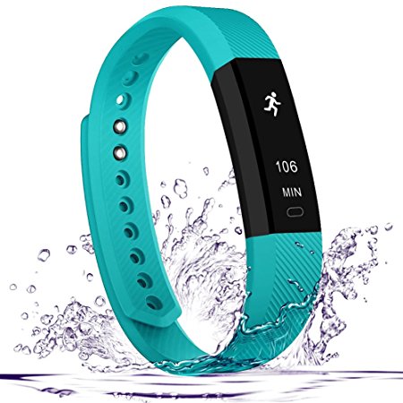 Fitness Tracker,Teslasz Bluetooth 4.0 Sleep Monitor Calorie Counter Pedometer Sport Activity Tracker for Android and IOS Smart Phone
