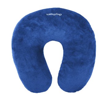 daydream Blue Travel Neck Pillow with Microbeads