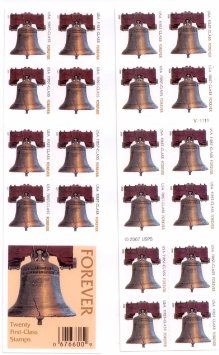 USPS Forever Stamps Liberty Bell 100 Stamps (5 books of 20)