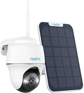 REOLINK Argus PT Ultra SP Bundle, 4K Security Camera, Wireless Outdoor Camera, 360° Pan & Tilt Surveillance, 2.4/5 GHz Dual Band Wi-Fi, Smart Detection, No Monthly Fee, Solar Panel Compatible