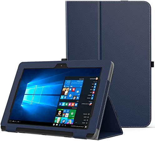 MoKo ASUS Transformer Book T101HA Case, Slim Folding Stand Cover Case with Built-in Hand Strap and Keyboard Portfolio Feature for 10.1" ASUS Transformer Book T101HA Tablet 2016 Release, Indigo