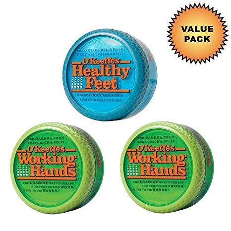 O'Keeffe's Working Hands Cream   O'Keeffe's Healthy Feet Cream :: Value Pack by O'Keeffe's
