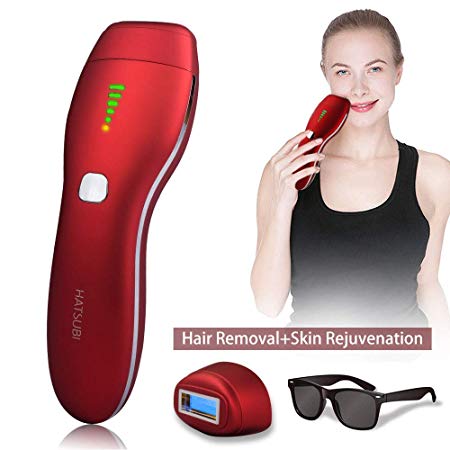 Hatsubi Permanent Hair Removal 400000 Flashes Laser Hair Removal System 5 Energy Levels Device IPL Painless Hair Removal Machine for Women and Men at Home Hair Removal Skin Rejuvenation