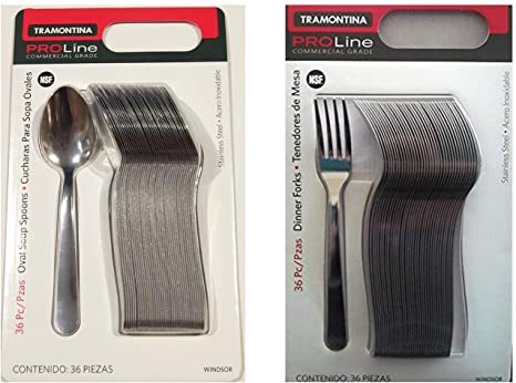 Tramontina Pro Line 36 Dinner Forks Commercial Grade Stainless Steel