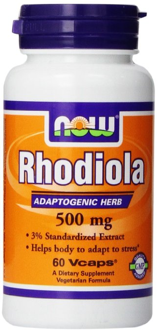 NOW Foods Rhodiola Rhodiola Rosea, 60 Capsules / 500mg (Pack of 2, 120 total count)