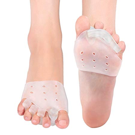 Gel Toe Separators & Metatarsal Pads Kit for Hammer Toe Straightener Bunion Pain Relief Callus Blister Hallux Valgus