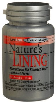 Lane Labs Nature's Lining,60 Chewable tablets, 1.75-Ounce Bottle