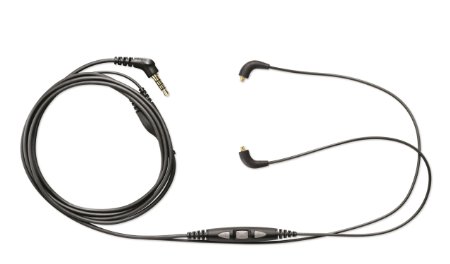 Shure CBL-M -K-EFS Music Phone Cable with Remote   Mic (Three-Button Control)