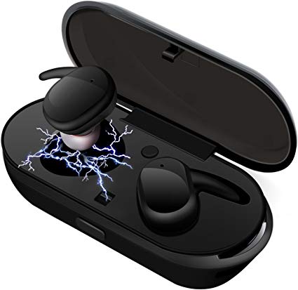 ELEGIANT True Wireless Earbuds, Mini Bluetooth TWS Headphones Touch Control Headset IPX5 Waterproof with Portable Wireless Charging Station / 12 Hours Game Time/Built-in Microphone