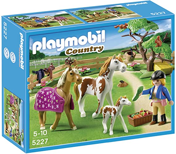 Playmobil 5227 Country Paddock with Horses and Foal