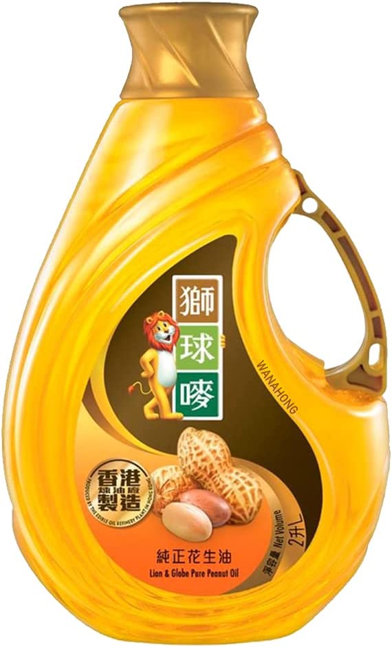 Lion & Globe Peanut Oil, 2 Litres, by WaNaHong